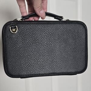 BANDOLIER Cameron Leather Convertible Bag in Black/Gold